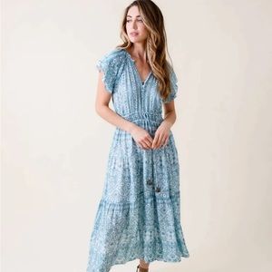 Omika Corinna Dress Indore Sky Pale Blue